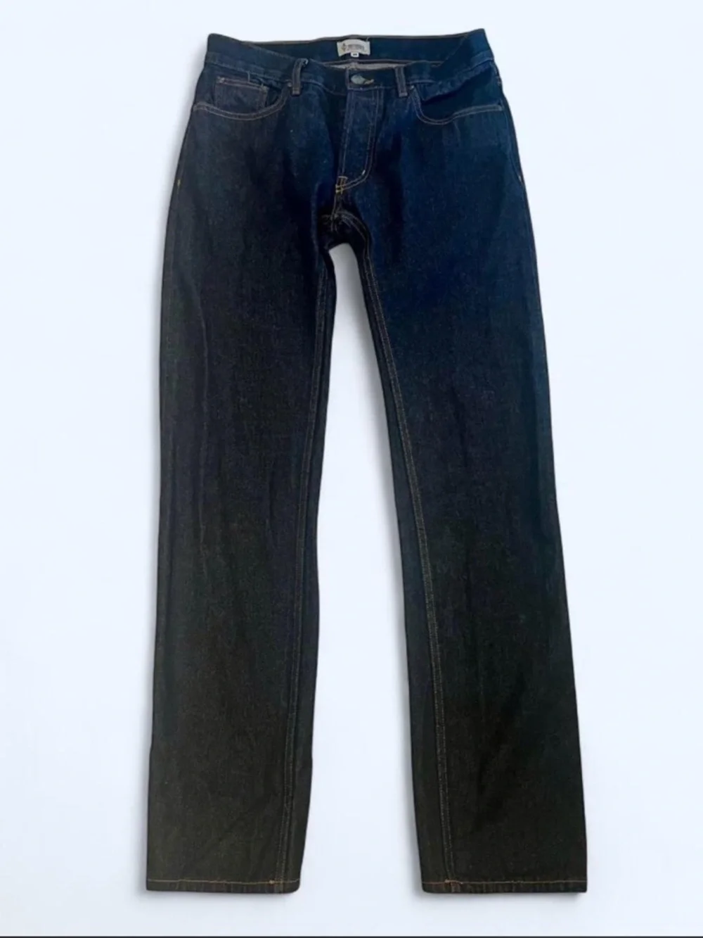 💙Bon Jovi Hart n Dagger Dark Wash Straight Leg Jeans • 100% Cotton • USA Made👖
